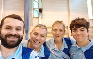 Saison 2024-2025 Montée en Pré Régionale (Adrien, Bertrand, Xavier, Yann) le 18 mai