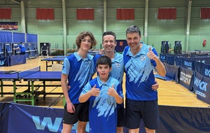 Saison 2024-2025 Montée en départementale 3 (Samuel, Hugo, Benjamin, Fabien) le 18 mai